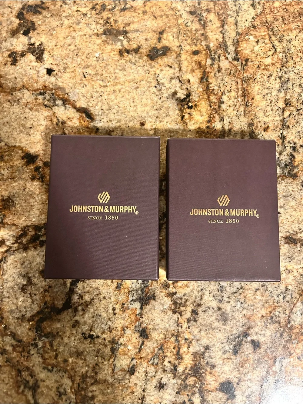 Johnston & Murphy Men's Leather Wallets — Navy and Brown Set